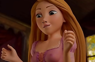 Rapunzel sees blarney and attempts footjob [Animation]