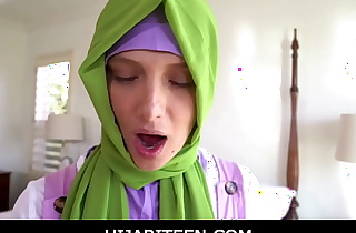 HijabiTeen-Big ass Arab hijab piece be expeditious for baggage Izzy Lush exploring the cock be expeditious for her weary friend for the first majority