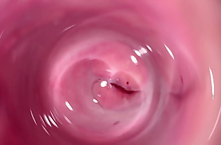 Camera inside my horny creamy pussy