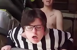 Chubby retarded down syndrome woman fucked outdoor