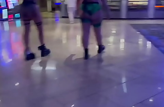Rave Slut Showing off her Ass in Casino