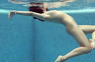 Lady Dee cute shy Czech teen swimming
