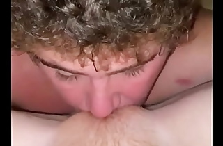 White girl gets pussy ate till she cums